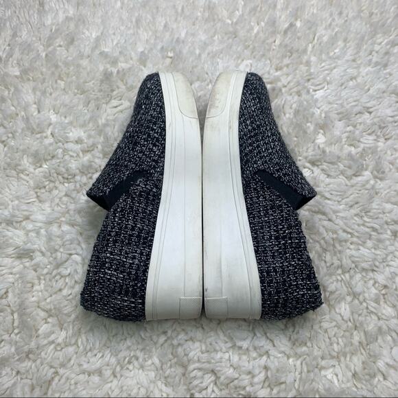 Kurt Geiger Lizard Tweed Platform Slip on Sneakers - Picture 4 of 10